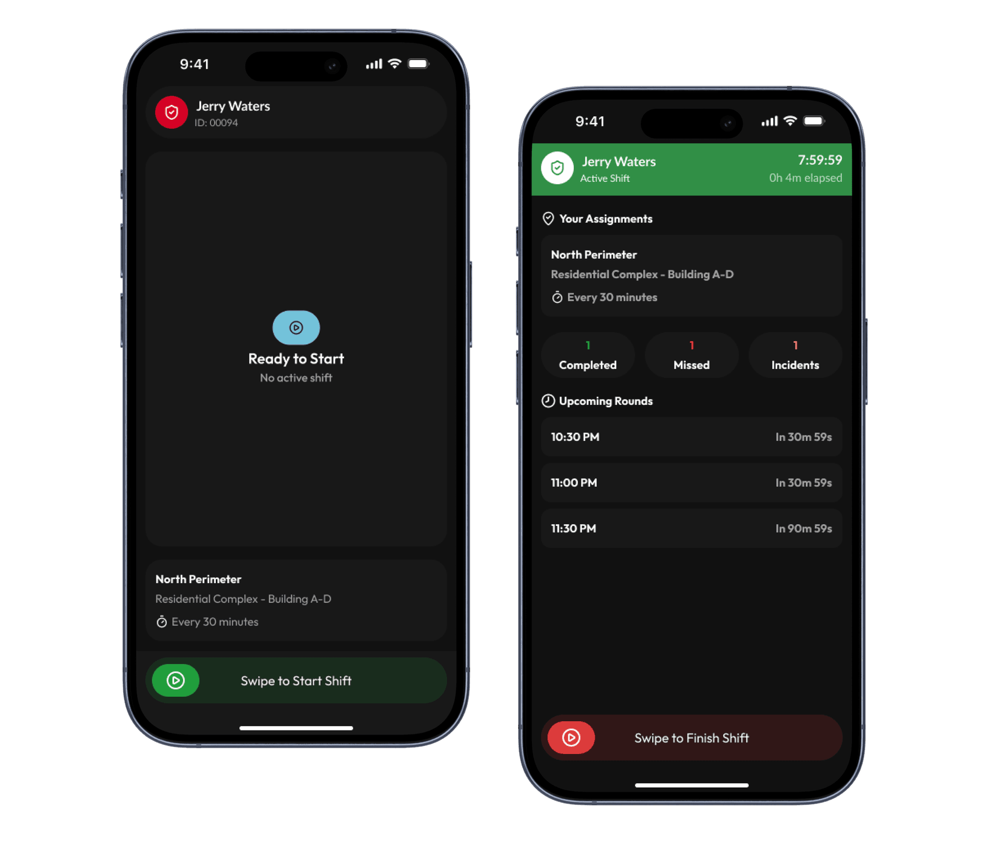 OPSY mobile app screens